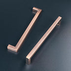 10 Pack Kitchen Cabinet Handles 8 Inch Hole Centers Antique Copper Cabinet Pulls Stainless Steel Square Drawer Pulls Cupboard Handles