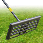 Professional Lawn Leveling Rake 30x10 Heavy Duty - Oversized Leveling Tool with 80" Stainless Steel Handle, Foldable Landscape Grading Rake for Soil Sand Topdressing & Seeding