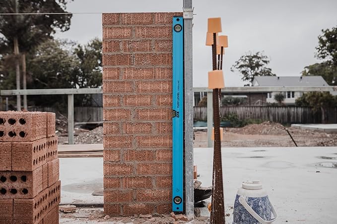 OX Tools OX-P503412 48-inch TUFF Level with Shock Resistant End Caps – Single Solid Piece Box Level Body to Keep Mud Out & Reinforced Vials 4 foot level Contractor Grade Aluminum Box Level