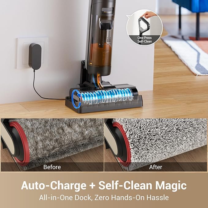 DREAME G10 Wet Dry Vacuum Cleaner, Cordless Vacuum Mop All in One with Auto Self-Cleaning, Up to 30 Mins Runtime, Cordless Floor Cleaner Machine for Hard Floors, Edge Cleaning Wet Dry Vacuum
