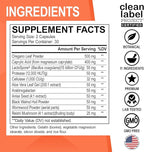 Candi Cleanse Support Supplement Pills - Anti Overgrowth Supplements for Women & Men - Extra Strength Balance Control Probiotic Complex Cleanser - Natural Oral Herbal Oregano & Caprylic Acid Capsules