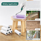 Foam Paint Roller, 8 Pack, 4 Inch Small Paint Roller Kit with High-Density Foam Paint Roller Covers, Mini Paint Rollers for Painting Walls, Suitable for Wall, Cabinets, Ceilings.