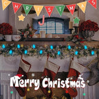 Abeja C7 Ceramic Christmas Replacement Bulbs, Blue Ceramic Christmas Lights Great for Night Lights, Decorative Lights and Christmas Strings, 25 Pack