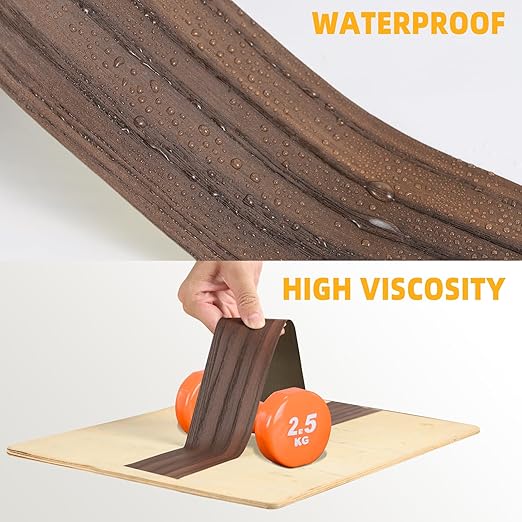 GSCIT Club Wood Grain Repair Tape, 2.4 inch X 15ft Self Adhesive Silver Walnut Grain Repair Patch for Tables, Chairs, Baseboards, Doors, Windows, Floors, Handicraft DIY.