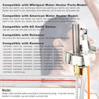 Upgrade 100112330 Water Heater Pilot Assembly, Replace 9007876 Thermopile, Compatible with 300 301 Series Whirlpool Water Heater Parts & A.O.Smith, American, State, Kenmore, Reliance