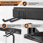 Garden Tool Organizer Wall Mount, 32 inches Tool Storage Rack with Adjustable Hooks, 600lbs Adjustable Heavy Duty Metal Hooks, Yard Shed Rack Holder System Hanging Rake Broom Mop Snowboard, Men Gift