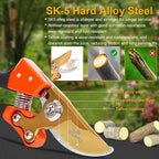 Heavy Duty Pruning Shears，Garden Scissors & Clippers with Red-BIDMLI 8.66" SK5 Steel Blades & Aluminum Alloy Handles, Tree Branch Cutter, Ideal for Thick Branches, Dry Twigs, Flower Pruning Tool.