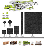 Slipstick Gorilla Felt Furniture Pads (294 Piece Variety Pack) Premium Furniture Pads & Chair Leg Floor Protectors for Hardwood Floors & Hard Surfaces