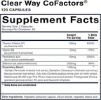 Quicksilver Scientific Clear Way Cofactors - Body Detox Cleanse Support with Vitamin B1, Dandelion Extract, Quercetin & Nattokinase Enzyme - Antioxidant Cleanse to Support Gut Health (120 Capsules)