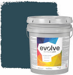 EVOLVE Paint & Primer: Environment-friendly, Eggshell with One-coat Coverage for Interior & Exterior surfaces (Deep Blue, 5-Gallon)