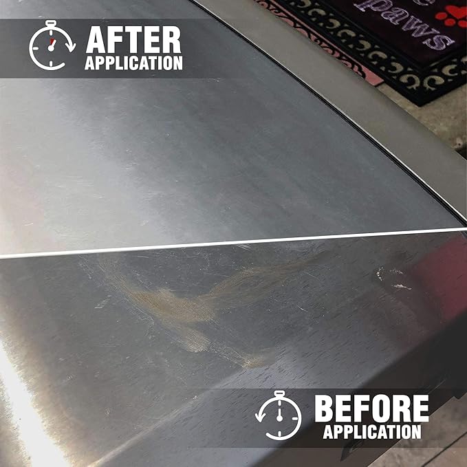 Milsek Stainless Steel Cleaner & Microfiber Cloth, 12-Ounce