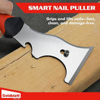Goldblatt 9-in-1 Paint Scraper Tool, Heavy Duty Stainless Steel Putty Knife Scraper with Metal Hammer End, Multi-Use Painters Tool for Wood, Painting, Drywall