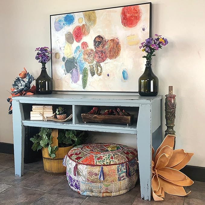 Dixie Belle Paint Company Chalk Finish Furniture Paint - Savannah Mist (8oz) - Matte Cloudy Blue Chic Chalk Mineral DIY Furniture Paint