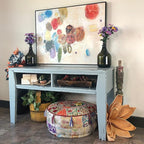 Dixie Belle Paint Company Chalk Finish Furniture Paint - Savannah Mist (8oz) - Matte Cloudy Blue Chic Chalk Mineral DIY Furniture Paint