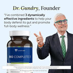 Gundry MD® Bio Complete 3, 3-in-1 Probiotics for Gut Health, Probiotic Supplements for Digestion, Supplement Supporting Bloating, Gas, Food Cravings, Energy Levels, Skin, and Focus, 30 Day Supply