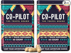 Supplement 2 Pack: Jet Lag Prevention + Ashwagandha, Rhodiola, D3+ for Immune Support, Energy, Digestive Health | Airplane Travel Essentials Multivitamin | Vegan | 120 Count