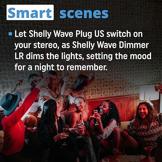 Shelly Wave Plug US LR | Z-Wave Long Range Smart Plug with Power Monitoring 15 A | Home Automation | iOS Android App | Low Power Consumption | Smart Schedules & Scenes | Bulletproof Security