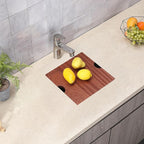 SHACO 15x15 Inch Undermount Bar Sink,15 Inch Stainless Steel Single Bowl Handmade Brushed Nickel 16 Gauge Small Kitchen Workstation Laundry Sink with Ledge and Accessories