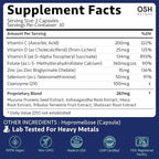 Ayurvedic Men's Fertility Support - Optimal Sperm Health, Quality, Volume, & Motility - Male Fertility Supplements with Ashwagandha, Mucuna, Maca, Shatavari, CoQ10 & Zinc Vegan 60 Count - OSH Wellness