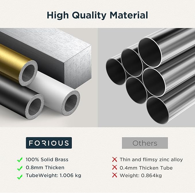 FORIOUS Pot Filler Faucet Matte Black, Folding Stretchable Solid Brass Wall Mount Commercial Traditional Faucet Over Stove with Antique Double Joint Swing Arm for Kitchen Restaurant Vintage