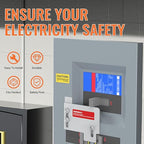 Generator Interlock Kit Fit for Horizontal Main Cutler Hammer CH Series TAN Breaker 150 or 200 amp Panels,1 1/2 Inch Space Between Main & Generator Breaker