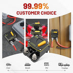 RED WOLF 300A Circuit Breaker Switch Manual Reset DC 12-24V, 5/16"-M8 Stud for Car Audio RV Marine Boat Truck Trolling Motors Stereo Audio Electronic Battery Solar System