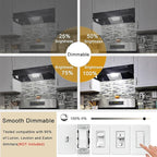 2.5 Inch E17 Intermediate Base LED Filament Bulb 360 Lumens, 5000K Daylight White Dimmable Appliance Bulb AC 120V, UL Listed T8 Microwave Light Bulbs Under Hood for Refrigerator Stove 6Pack