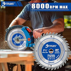 7-1/4-Inch 36-Tooth Circular Saw Blade,TCT ATB Framing Blade,20mm Bore(16mm Reduction Ring Included) for Wood Fast Cutting