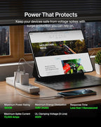 Belkin 6-Outlet Surge Protector Power Strip, 6ft Cord, 360° Rotating Plug - 1080 Joules Protection