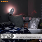 Sunlite 7C9/TR Incandescent 7-Watt, Intermediate Based, C9 Night Light Colored Bulb, Transparent Red, 25 Pack