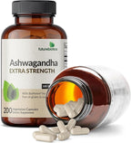 Futurebiotics Ashwagandha Extra Strength Stress & Mood Support with BioPerine - Non GMO Formula, 200 Vegetarian Capsules