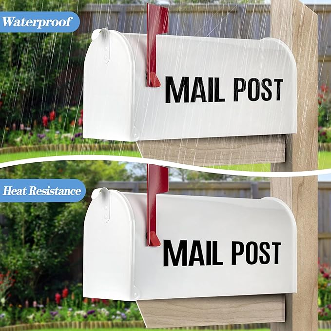 2142 PCS 42 Sheets Letter Stickers Mailbox Numbers and Letters Self Adhesive Vinyl Waterproof Alphabet Number Stickers for Mailbox Address,Craft,Water Bottles, Sign, Door, Home Decor (2 Inch,Black)