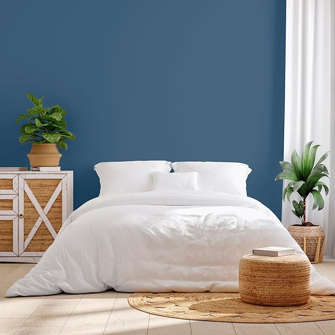 Rust-Oleum Color Spark Interior Paint and Primer in One, Semi-Gloss, Denim, 1 Gallon