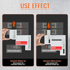 Generator Interlock Kit Fit for Eaton Cutler Hammer Challenger BR Series and CH Series 150 or 200 amp Panels 1 1/4 to 1 1/2" Space Between Main and Generator Breaker