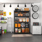 72" H X 48" W X 24" D Heavy Duty Garage Shelving Unit 5 Tier 3500 LBS Storage Shelves Adjustable Industrial Metal Wire Shelf Unit for Garage,Basement,Pantry,Warehouse,Commercial
