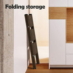 Taranta 3 Step Ladder,Aluminum Lightweight Folding 3 Step Stool with Anti-Slip Wide Pedal,330lbs Capacity Step Ladder for Household,Kitchen,Office - Walnut