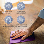 All Purpose Cleaner Concentrate - Advanage 20X The Wonder Cleaner Lavender for All Surfaces Around Bathroom, Kitchen, Oil and Grease, Multi Purpose Cleaner for Household Cleaning Solution | 128 FlOz