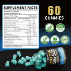 Biotin Collagen Gummies – Hair Skin and Nails Vitamins for Women & Men – Hair Growth Vitamins: B1, B2, B3, B6, B7, Collagen, Keratin, Vitamin A & D – Hair Growth Supplement – 60 Gummy Bears