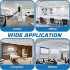 OHLECTRIC 24 Pack – New Construction Mounting Plate for 6 Inch LED Downlight – Slim Steel Rough in Plate/Bracket – Made of Galvanized Steel Recessed LED Light Plate -Slim Light Kit Bracket