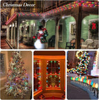 25 Pack C7 Multicolor Ceramic Christmas Lights Replacement Bulbs, 5W E12 Candelabra Base Incandescent Bulbs for Outdoor String Lights Xmas Tree Patio Holiday Party Decor