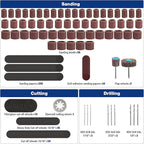WORKPRO 530-Piece Rotary Tool Accessory Kit, Rotary Tool Bits for Easy Cutting, Grinding, Sanding, Polishing, Cleaning, Drilling, Carving and Engraving