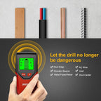 Stud Finder Wall Scanner - 5 in 1 Stud Finder Tool w/Microprocessor Chip and HD LCD Display, Stud Detector Beam Finders for the Center and Edge of Wood AC Wire Metal Studs Joist Pipe (Spicy)