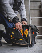 Custom Leathercraft1537 Multi-Compartment Tool Carrier, 30 Pocket, 13 In.