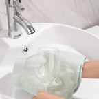 6 Pack Microfiber Glass Cleaning Cloth, 16 Inch X 16 Inch, Lint Free Quickly Clean Window, Glasses, Windshields, Mirrors, and Stainless Steel, Green