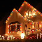 25 Pack G40 Colored LED Bulbs, Frosted Multicolor Globe Replacement Bulbs, 0.6 Watt E12 C7 Candelabra Base LED Bulbs for Outdoor Christmas String Lights, 2700K Warm White- Frosted Multicolor