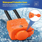 HOX 4-Pack Weather Resistant Padlocks – 40mm Laminated Steel, Chrome Plated with 2-inch Shackle, Vinyl Wrapped, Hardened Steel for Extra Security