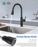 J-HVA Oil Rubbed Bronze Pull Down Kitchen Faucet Head Replacement with 15 Adapters - Kitchen Sink Faucet Spray Nozzle Head Replacement 3-Function Tap Sprayer Head for Kitchen Sink