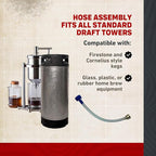 Kegerator Beer Line Cleaning Kit - All Necessary Cleaning Accessories and Powder Cleaning Compound