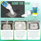 Drain Cleaner Powder, Powerful Pipeline Dredging Agent, Kitchen Unblocker, Sink and Drain Cleaner Powder for Kitchen Toilet（6Pcs）