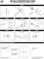 Mega Handles SUANA Passage Door Knob for Hallway, Closet and Bathroom, Reversible Heavy Duty Design Door Knobs, Fits All Standard Door Sizes, Screws Included - Polished Chrome (1 Pack)